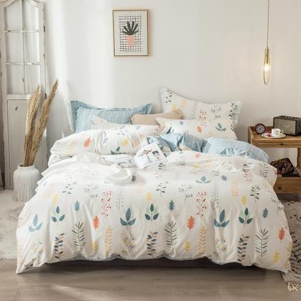 宝齐莱家纺 2020新款13372印花小清新四件套 小幸运