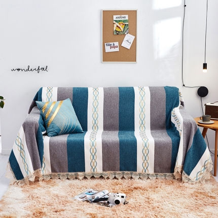 91家纺网 家纺一手货源 找家纺 （总）共鸣 2022新款雪尼尔系列沙发巾