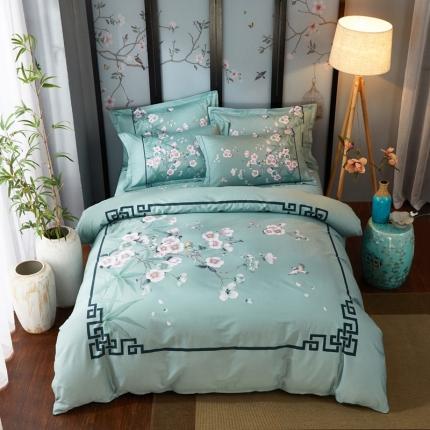 91家纺网 家纺一手货源 找家纺 （总1）雲归梦 2020新款13372全棉大版四件套