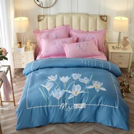 91家纺网 家纺一手货源 找家纺 （总1）雲归梦 2020新款13372全棉大版四件套