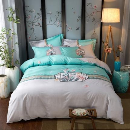 91家纺网 家纺一手货源 找家纺 （总1）雲归梦 2020新款13372全棉大版四件套