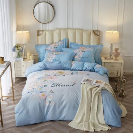 91家纺网 家纺一手货源 找家纺 （总1）雲归梦 2020新款13372全棉大版四件套