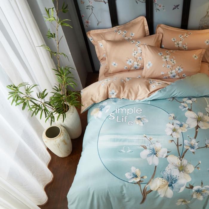 91家纺网 家纺一手货源 找家纺 （总1）雲归梦 2020新款13372全棉大版四件套