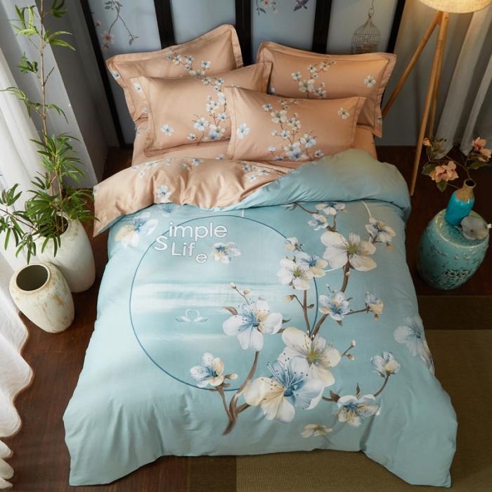 91家纺网 家纺一手货源 找家纺 （总1）雲归梦 2020新款13372全棉大版四件套