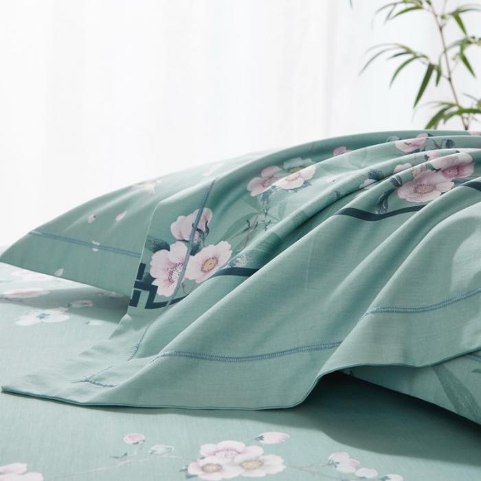 91家纺网 家纺一手货源 找家纺 雲归梦 2020新款13372全棉大版四件套 春风絮语