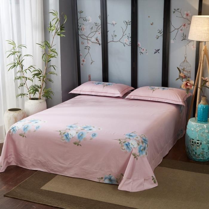 91家纺网 家纺一手货源 找家纺 雲归梦 2020新款13372全棉大版四件套 春花秋月