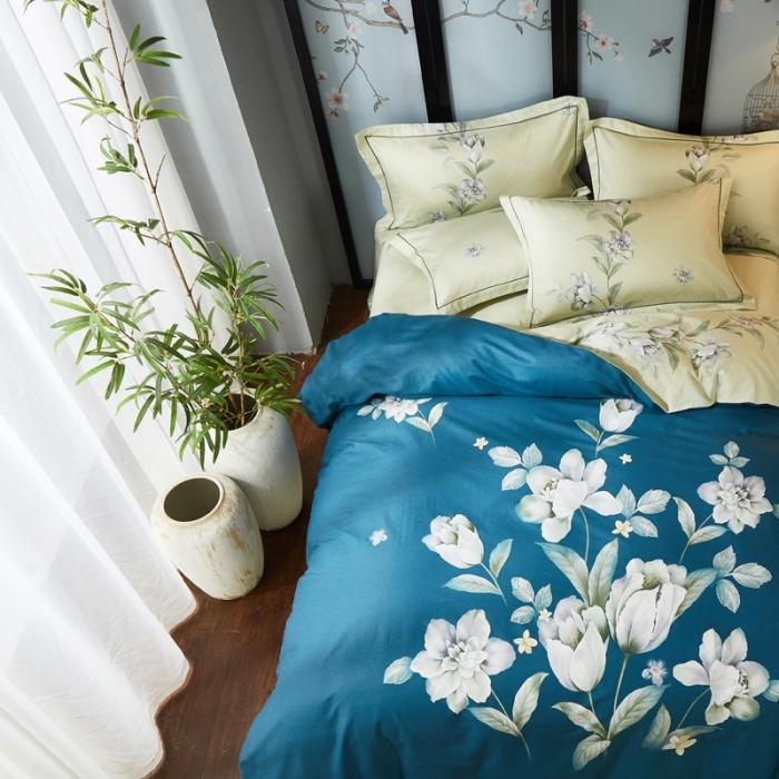 91家纺网 家纺一手货源 找家纺 雲归梦 2020新款13372全棉大版四件套 风华叶恋