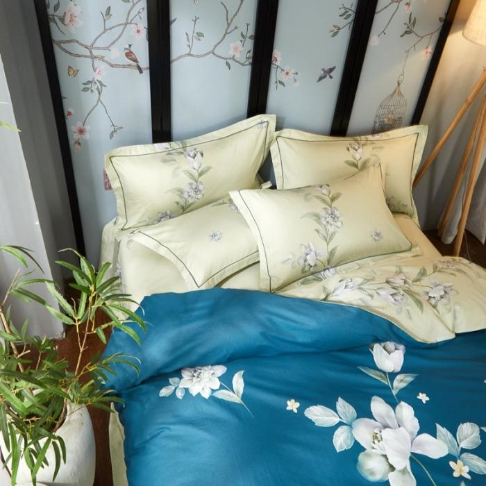 91家纺网 家纺一手货源 找家纺 雲归梦 2020新款13372全棉大版四件套 风华叶恋