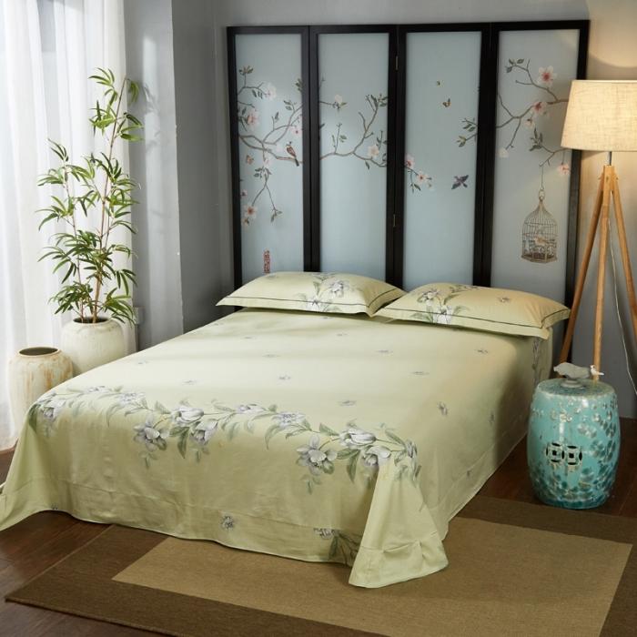 91家纺网 家纺一手货源 找家纺 雲归梦 2020新款13372全棉大版四件套 风华叶恋