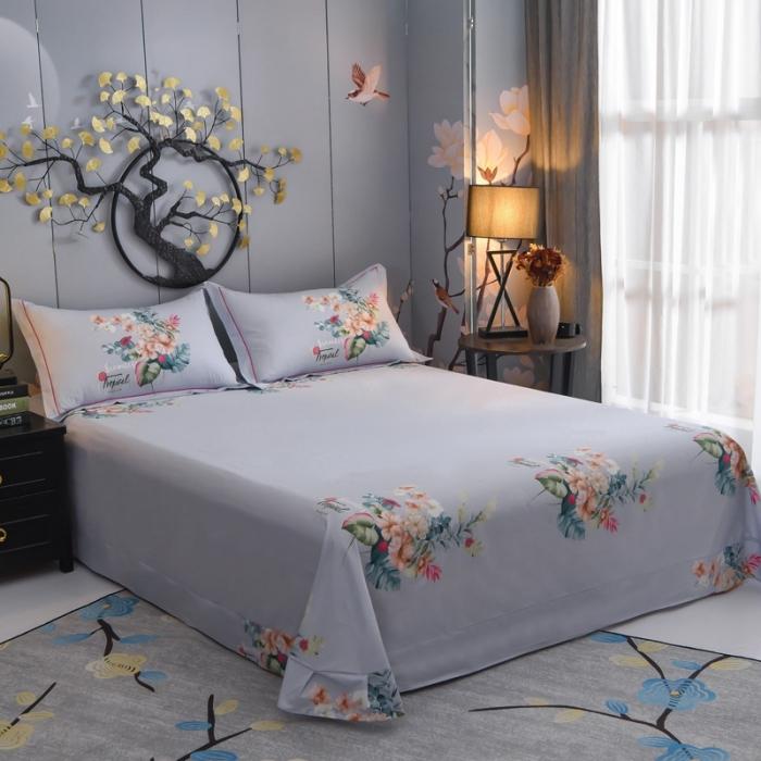 91家纺网 家纺一手货源 找家纺 雲归梦 2020新款13372全棉大版四件套 花如醉