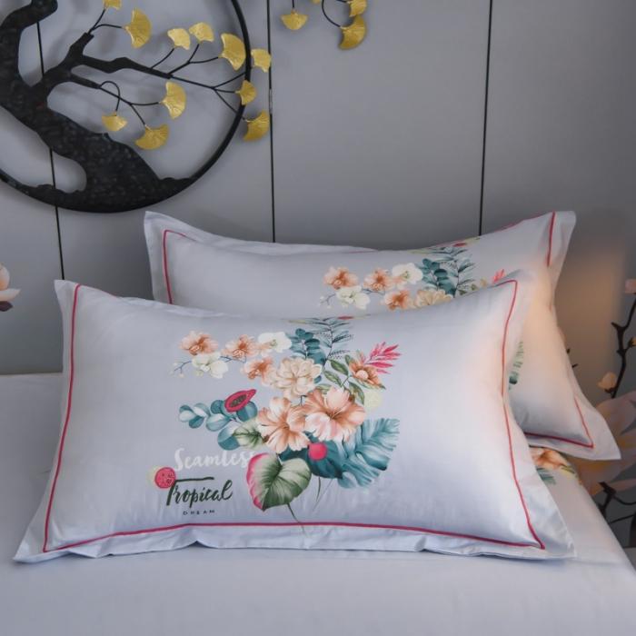 91家纺网 家纺一手货源 找家纺 雲归梦 2020新款13372全棉大版四件套 花如醉