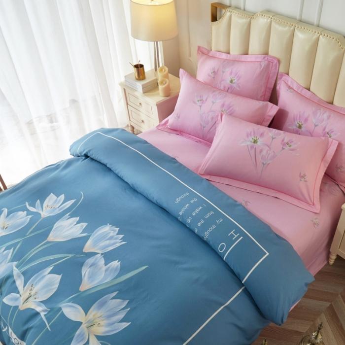 91家纺网 家纺一手货源 找家纺 雲归梦 2020新款13372全棉大版四件套 花想容