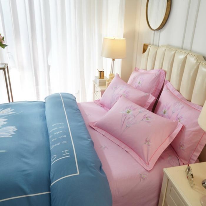 91家纺网 家纺一手货源 找家纺 雲归梦 2020新款13372全棉大版四件套 花想容