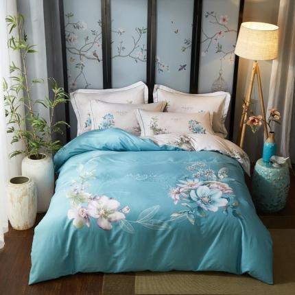 雲归梦 2020新款13372全棉大版四件套 镜花水月