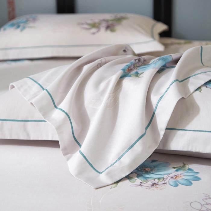 91家纺网 家纺一手货源 找家纺 雲归梦 2020新款13372全棉大版四件套 镜花水月