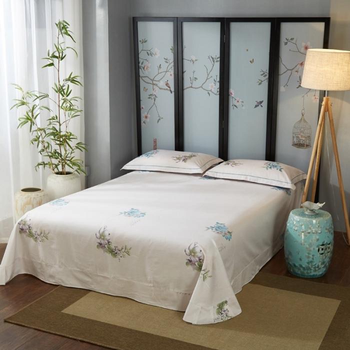 91家纺网 家纺一手货源 找家纺 雲归梦 2020新款13372全棉大版四件套 镜花水月