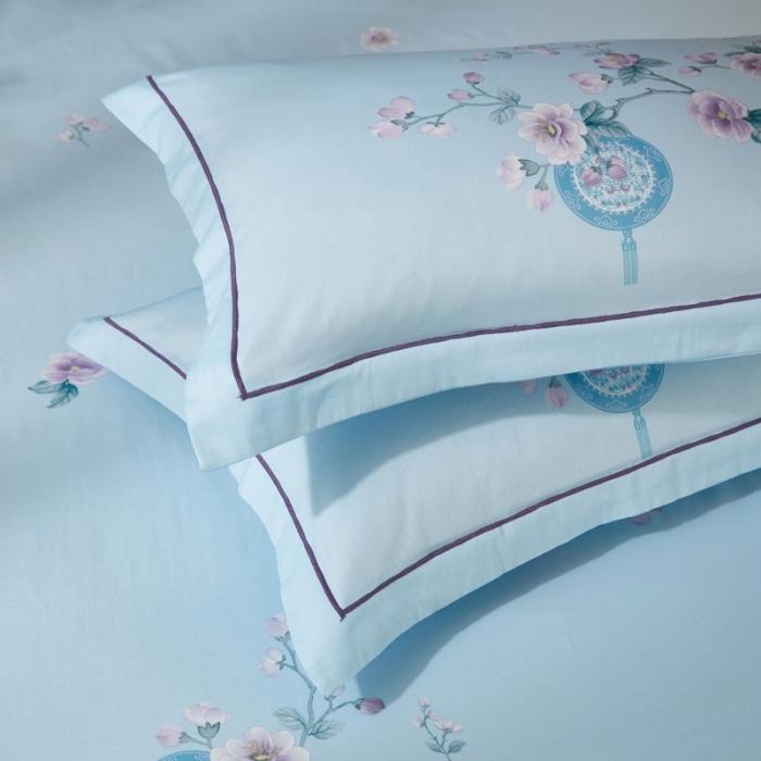 91家纺网 家纺一手货源 找家纺 雲归梦 2020新款13372全棉大版四件套 卷珠帘