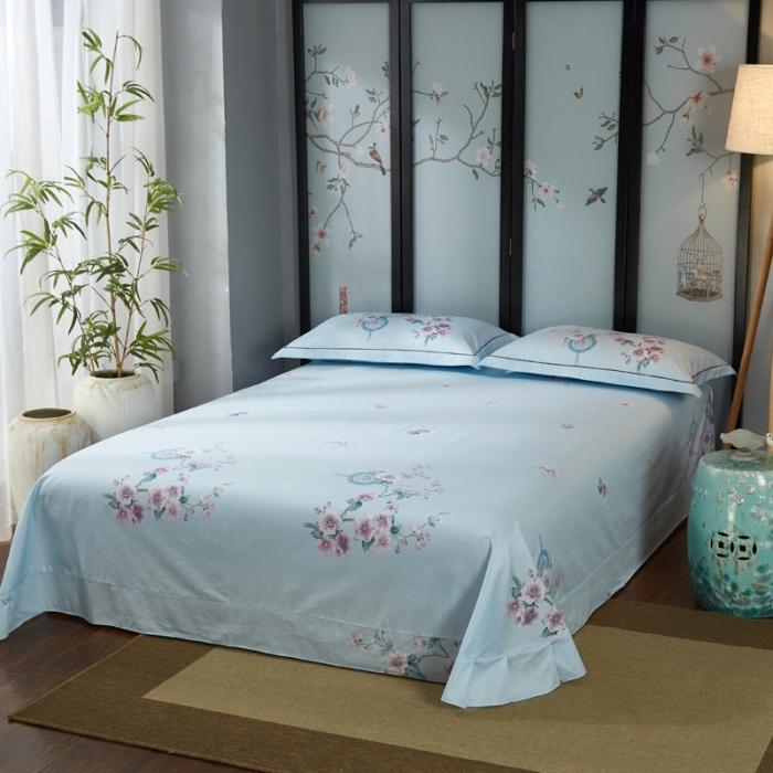 91家纺网 家纺一手货源 找家纺 雲归梦 2020新款13372全棉大版四件套 卷珠帘