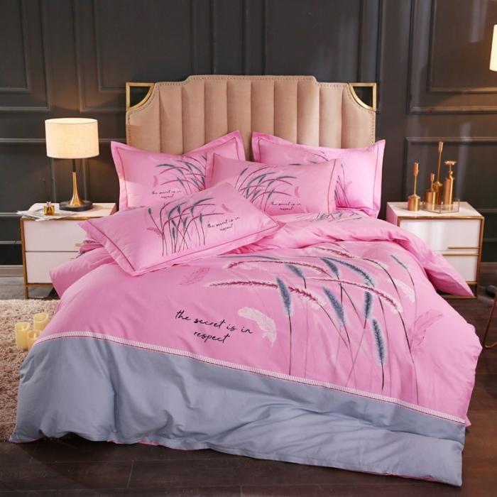 91家纺网 家纺一手货源 找家纺 雲归梦 2020新款13372全棉大版四件套 兰和风