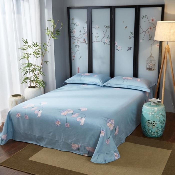 91家纺网 家纺一手货源 找家纺 雲归梦 2020新款13372全棉大版四件套 觅春