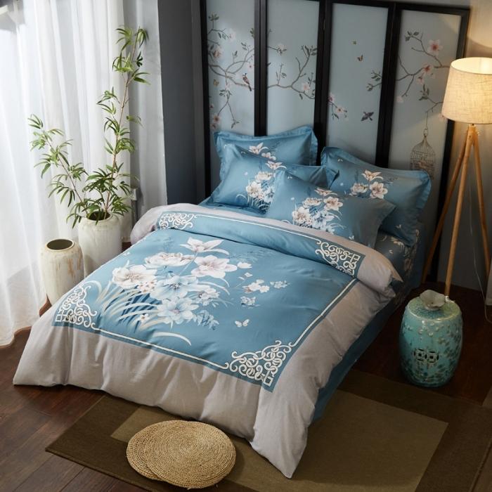 91家纺网 家纺一手货源 找家纺 雲归梦 2020新款13372全棉大版四件套 沐馨