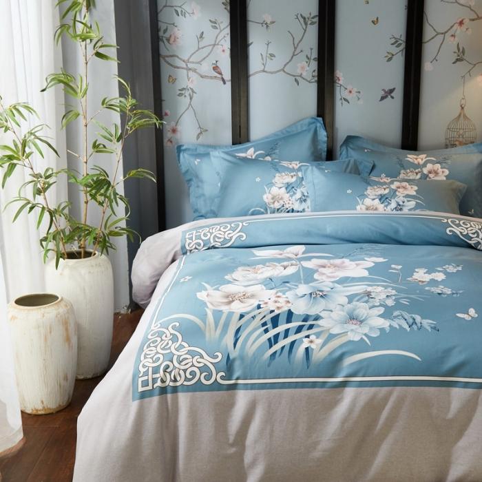 91家纺网 家纺一手货源 找家纺 雲归梦 2020新款13372全棉大版四件套 沐馨