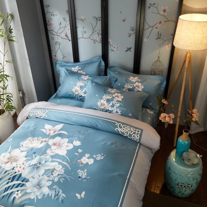 91家纺网 家纺一手货源 找家纺 雲归梦 2020新款13372全棉大版四件套 沐馨