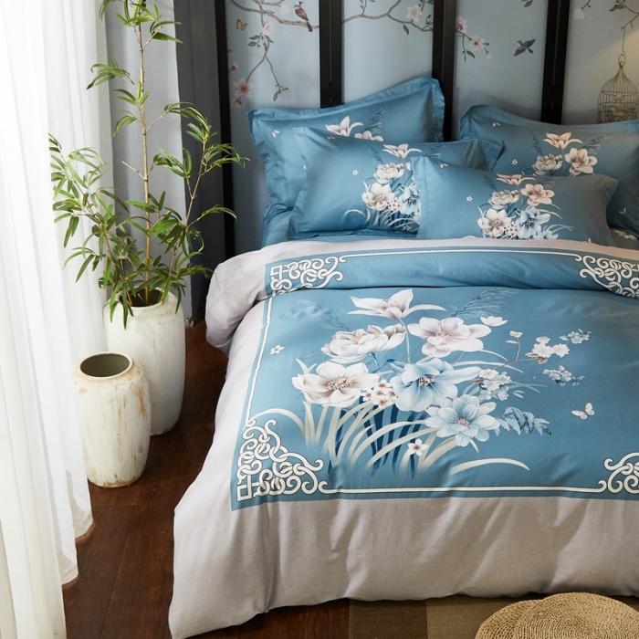 91家纺网 家纺一手货源 找家纺 雲归梦 2020新款13372全棉大版四件套 沐馨