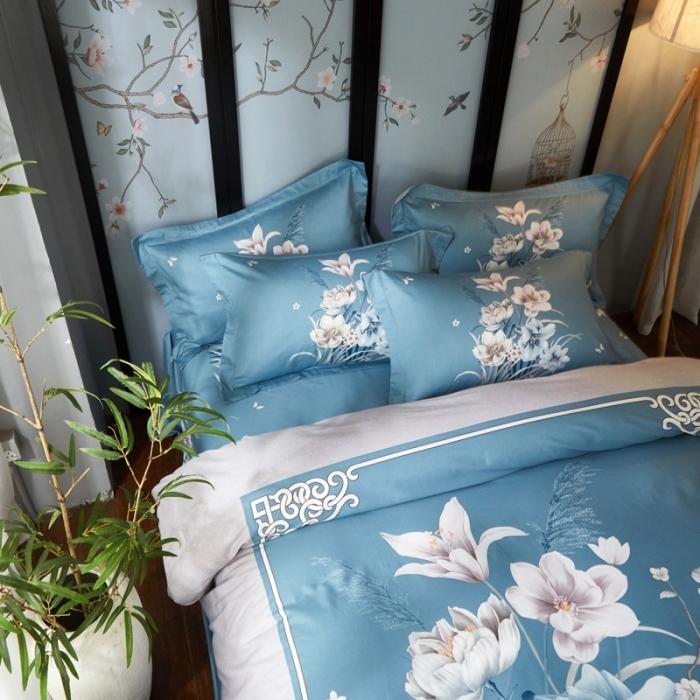 91家纺网 家纺一手货源 找家纺 雲归梦 2020新款13372全棉大版四件套 沐馨