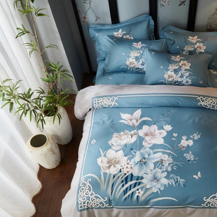 91家纺网 家纺一手货源 找家纺 雲归梦 2020新款13372全棉大版四件套 沐馨