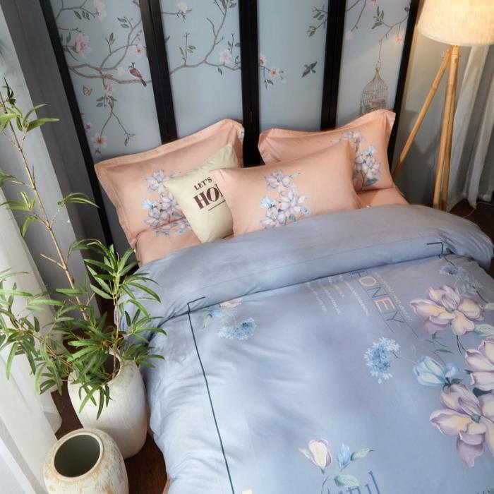91家纺网 家纺一手货源 找家纺 雲归梦 2020新款13372全棉大版四件套 如梦花期