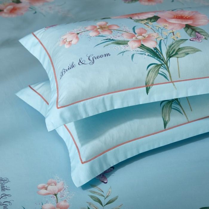 91家纺网 家纺一手货源 找家纺 雲归梦 2020新款13372全棉大版四件套 盛世天香-黄