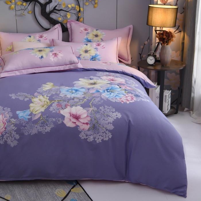 91家纺网 家纺一手货源 找家纺 雲归梦 2020新款13372全棉大版四件套 世外桃源