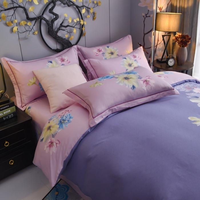 91家纺网 家纺一手货源 找家纺 雲归梦 2020新款13372全棉大版四件套 世外桃源