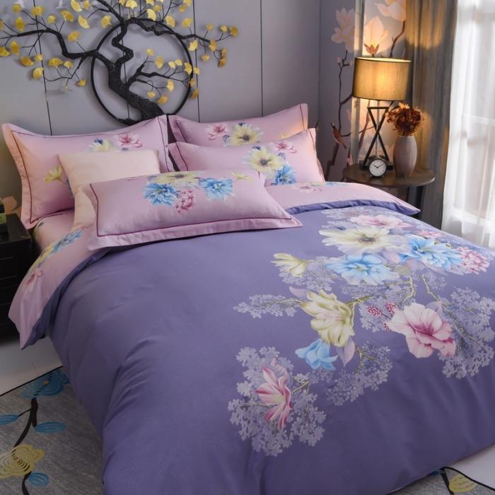 91家纺网 家纺一手货源 找家纺 雲归梦 2020新款13372全棉大版四件套 世外桃源