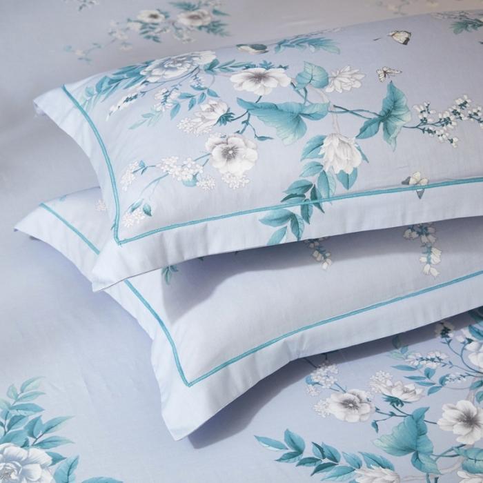 91家纺网 家纺一手货源 找家纺 雲归梦 2020新款13372全棉大版四件套 听风忆雪