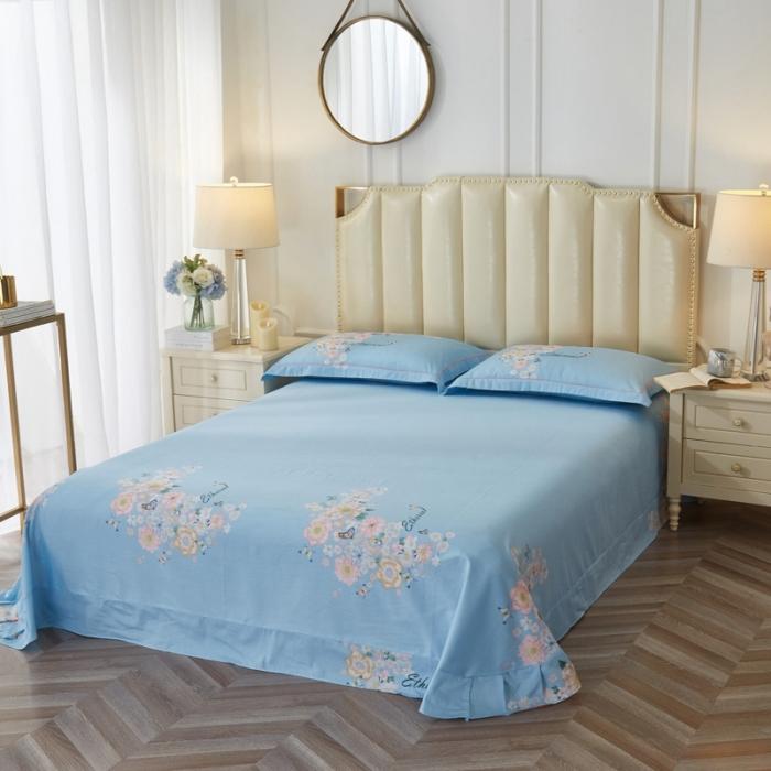 91家纺网 家纺一手货源 找家纺 雲归梦 2020新款13372全棉大版四件套 舞清风-粉