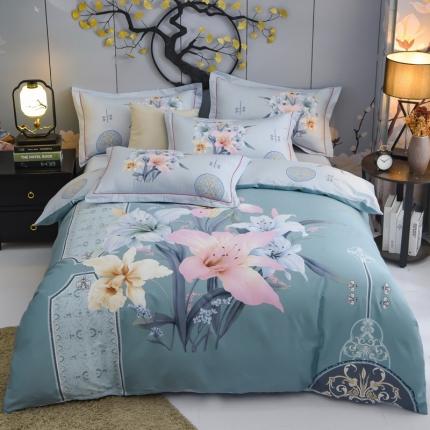 91家纺网 家纺一手货源 找家纺 （总2）雲归梦 2020新款13372全棉大版四件套