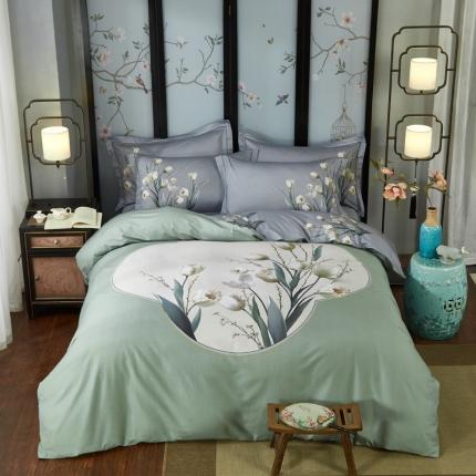 91家纺网 家纺一手货源 找家纺 （总2）雲归梦 2020新款13372全棉大版四件套