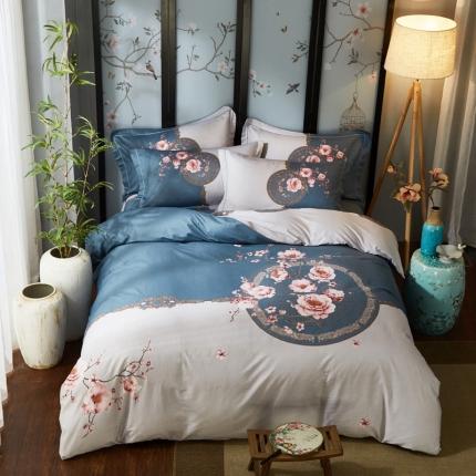 91家纺网 家纺一手货源 找家纺 （总2）雲归梦 2020新款13372全棉大版四件套