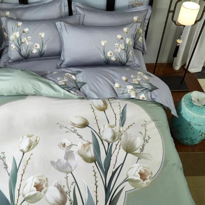 91家纺网 家纺一手货源 找家纺 （总2）雲归梦 2020新款13372全棉大版四件套