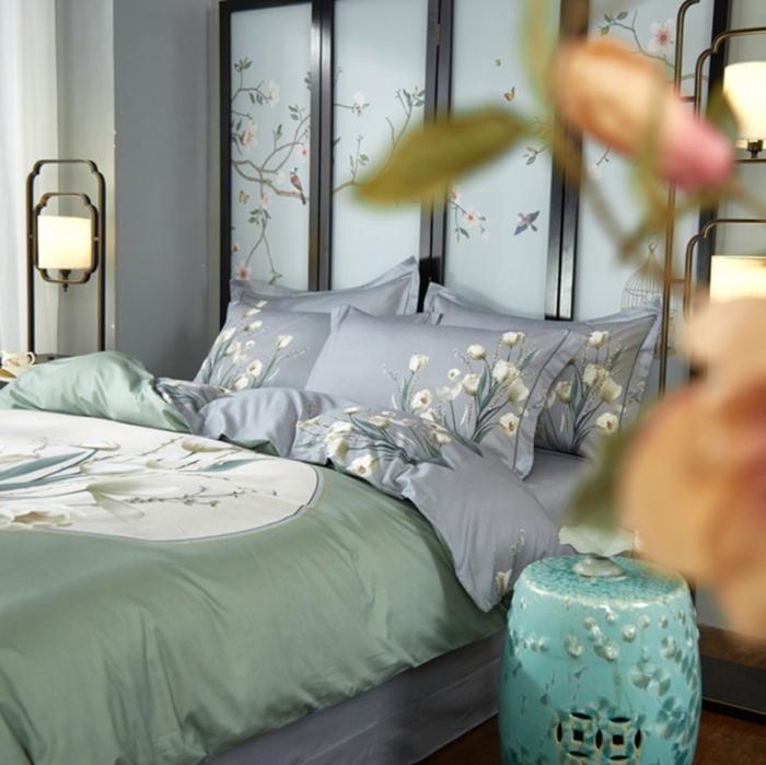 91家纺网 家纺一手货源 找家纺 （总2）雲归梦 2020新款13372全棉大版四件套