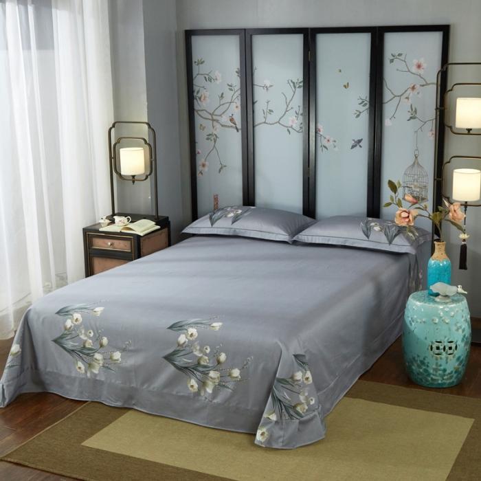 91家纺网 家纺一手货源 找家纺 （总2）雲归梦 2020新款13372全棉大版四件套