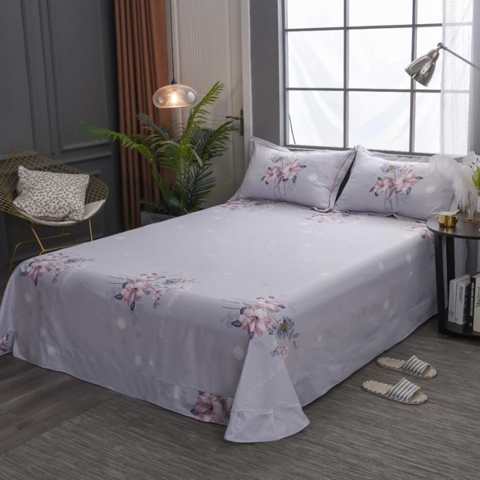 91家纺网 家纺一手货源 找家纺 雲归梦 2020新款13372全棉大版四件套 一抹清香-粉