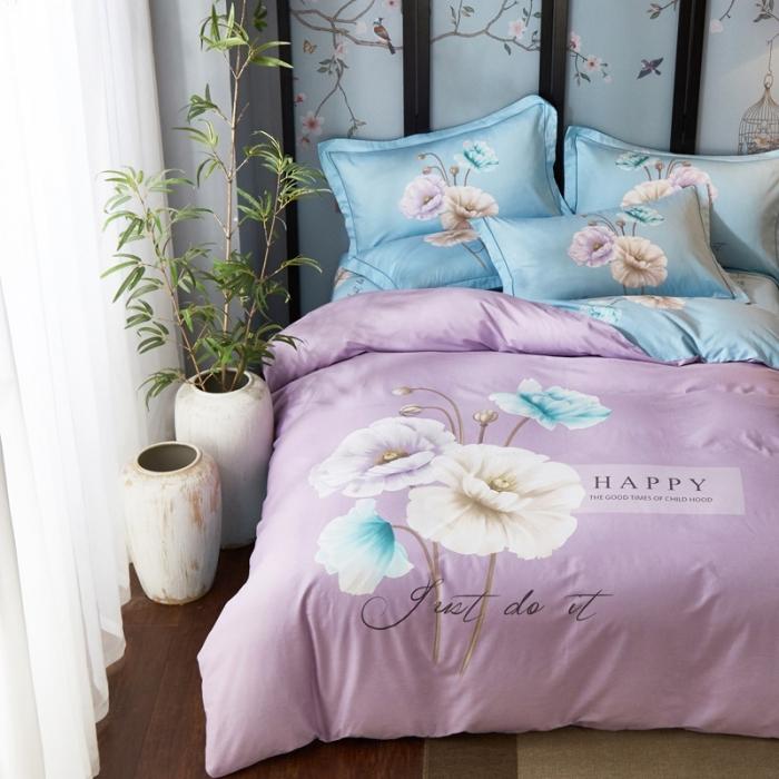 91家纺网 家纺一手货源 找家纺 雲归梦 2020新款13372全棉大版四件套 伊娜