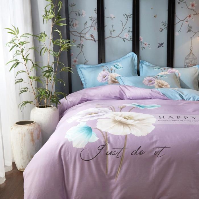 91家纺网 家纺一手货源 找家纺 雲归梦 2020新款13372全棉大版四件套 伊娜