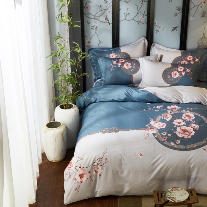 91家纺网 家纺一手货源 找家纺 雲归梦 2020新款13372全棉大版四件套 醉玲珑