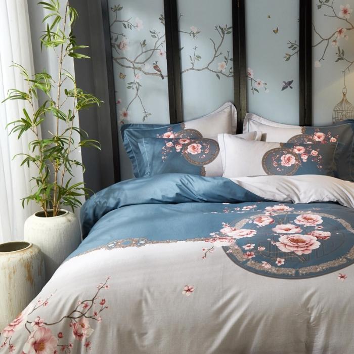 91家纺网 家纺一手货源 找家纺 雲归梦 2020新款13372全棉大版四件套 醉玲珑