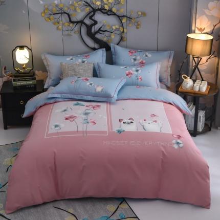 91家纺网 家纺一手货源 找家纺 （总3）雲归梦 2020新款13372全棉大版四件套