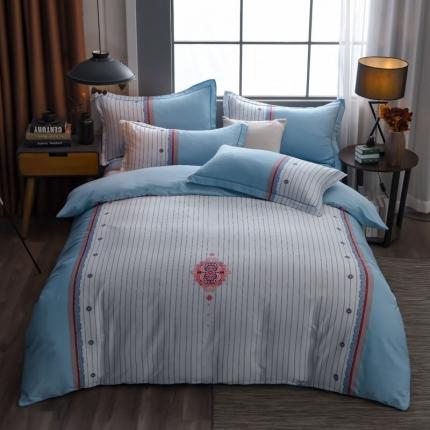 91家纺网 家纺一手货源 找家纺 （总3）雲归梦 2020新款13372全棉大版四件套